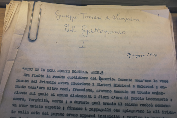Manuskript "Il Gattopardo"